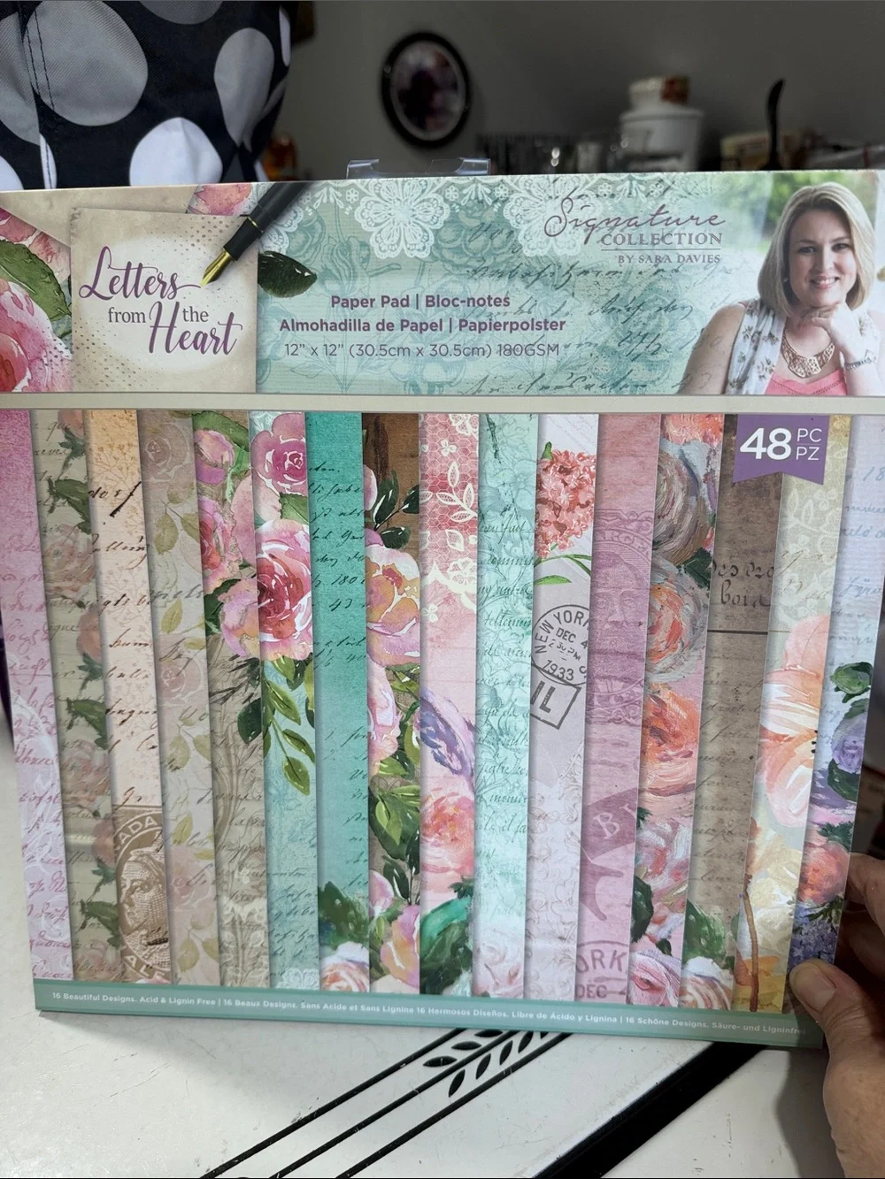 Crafters Companion Letters from the Heart Paper Pad